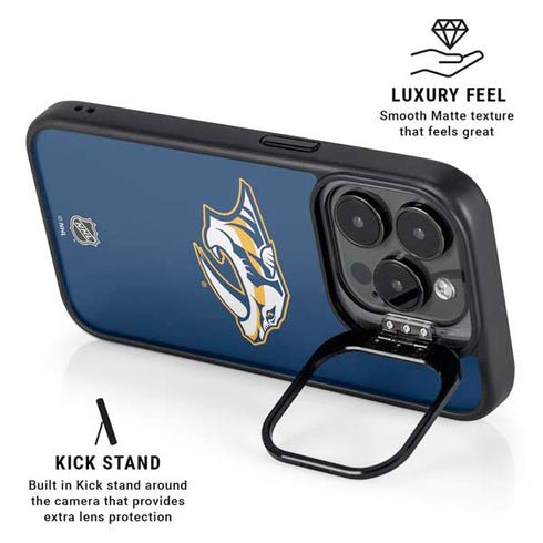 NHL Nashville Predators Logo iPhone 13 Pro Kickstand Case